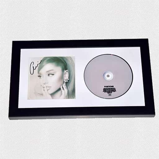 Ariana Grande Signed Autographed Positions Framed CD Booklet Display COA